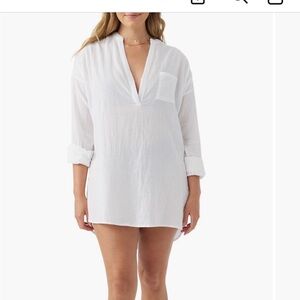 O’Neill size Large Women's White Swim Cover-Up